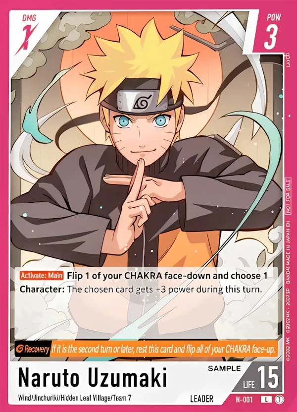Naruto Uzumaki Leader card