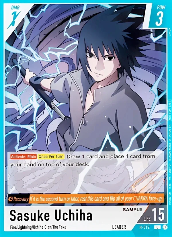 Sasuke Uchiha Leader card